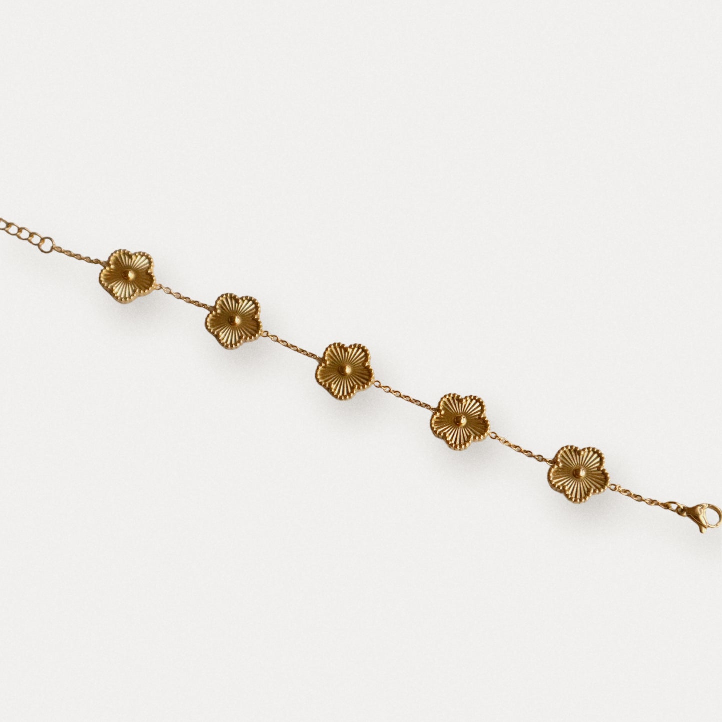 gold flower bracelet