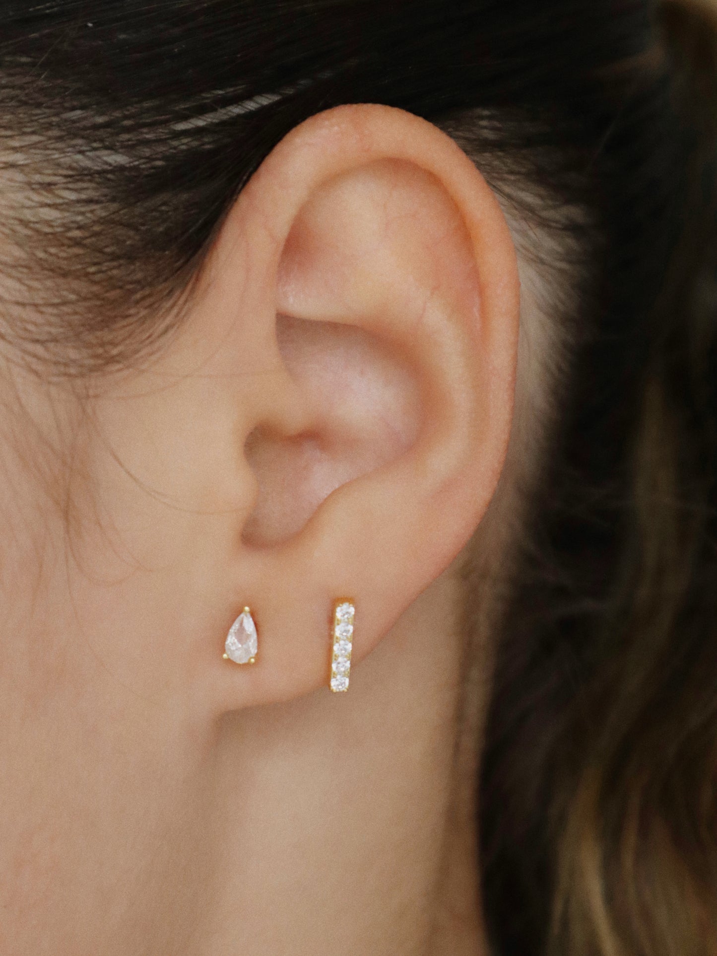 drop stud earrings