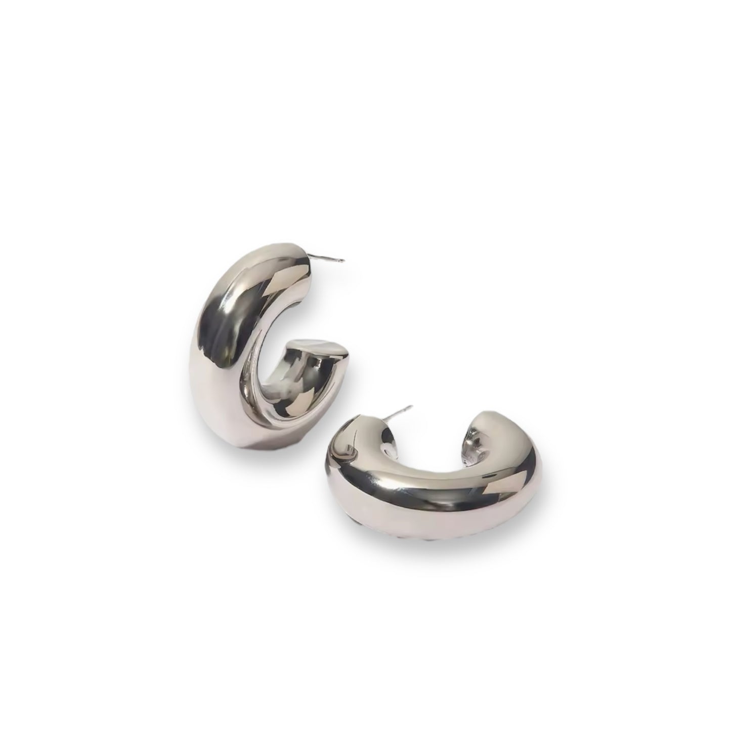 chunky hoop earrings